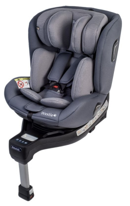 WESTIE IsoFix Babysafe 0-18kg i-Size multimedialny fotelik samochodowy - szary