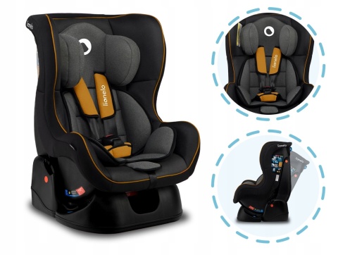 LIAM 0-18kg Lionelo fotelik samochodowy - Yellow Mustard
