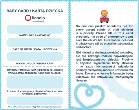 LIAM 0-18kg Lionelo fotelik samochodowy - Yellow Mustard