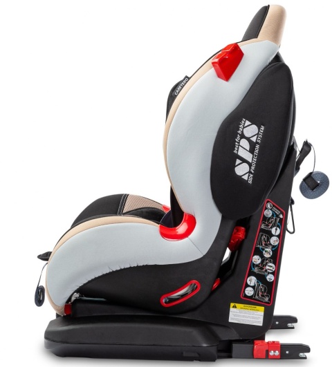 Sport Turbo Fix CARETERO fotelik samochodowy 9-25kg Isofix TopTether - Beige