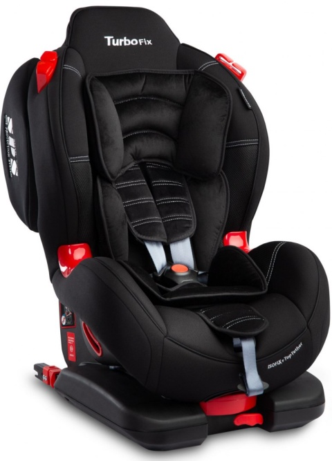 Sport Turbo Fix CARETERO fotelik samochodowy 9-25kg Isofix TopTether - Black