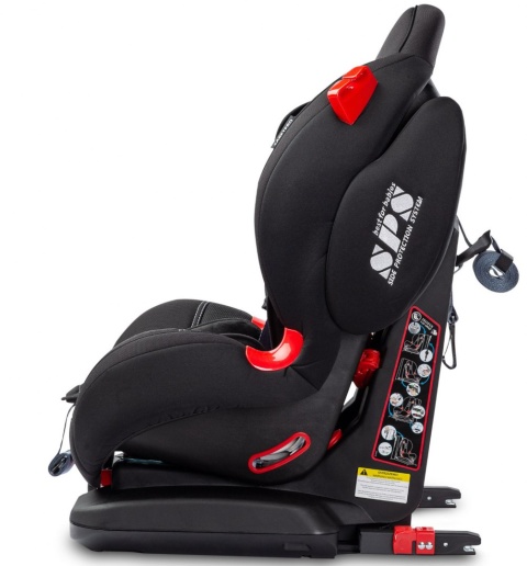 Sport Turbo Fix CARETERO fotelik samochodowy 9-25kg Isofix TopTether - Black