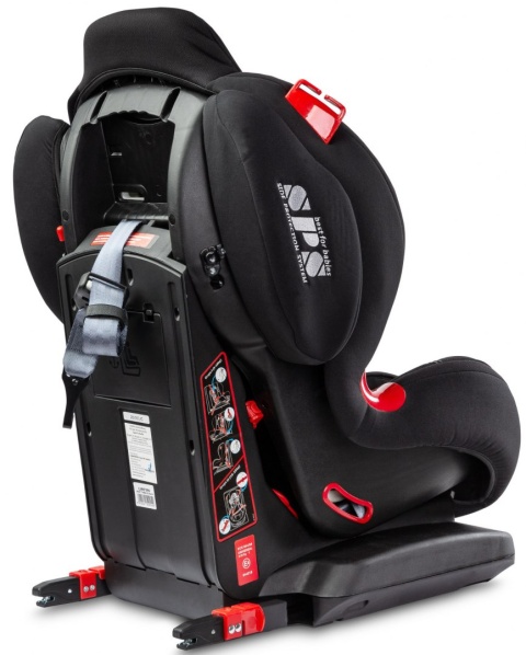 Sport Turbo Fix CARETERO fotelik samochodowy 9-25kg Isofix TopTether - Black