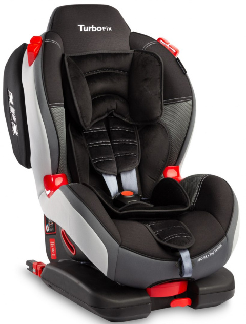 Sport Turbo Fix CARETERO fotelik samochodowy 9-25kg Isofix TopTether - Graphite