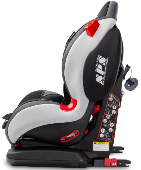 Sport Turbo Fix CARETERO fotelik samochodowy 9-25kg Isofix TopTether - Graphite