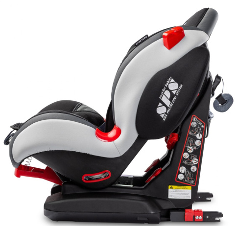 Sport Turbo Fix CARETERO fotelik samochodowy 9-25kg Isofix TopTether - Graphite