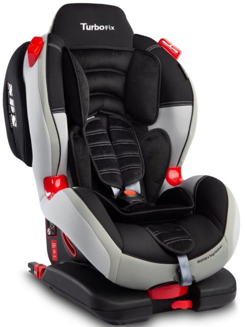 Sport Turbo Fix CARETERO fotelik samochodowy 9-25kg Isofix TopTether - Grey
