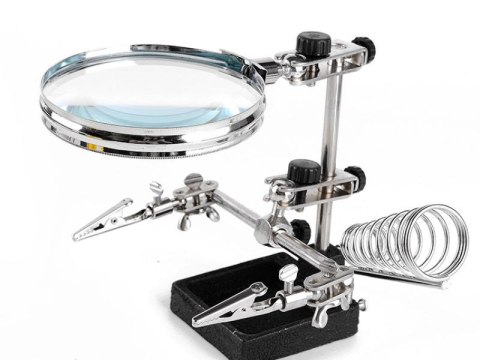 Zestaw Duża Stabilna Trzecia Ręka + Uchwyt Na Lutownicę JM508