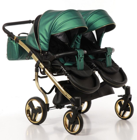 DIAMOND FLUO LINE DUO 3w1 JUNAMA wózek dla bliźniąt, jeden obok drugiego z fotelikami Kite 0-13kg - 02