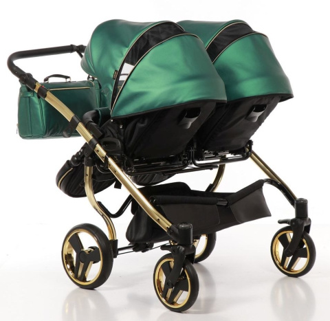 DIAMOND FLUO LINE DUO 3w1 JUNAMA wózek dla bliźniąt, jeden obok drugiego z fotelikami Kite 0-13kg - 02