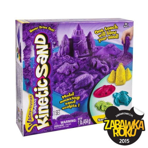 Kinetic Sand - podwodny świat + foremki 454g fioletowy