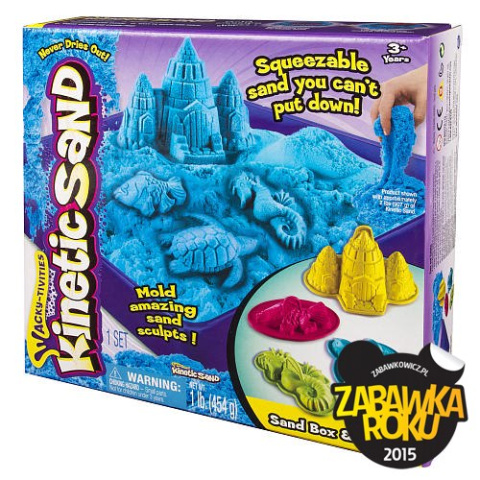 Kinetic Sand - podwodny świat + foremki 454g niebieski