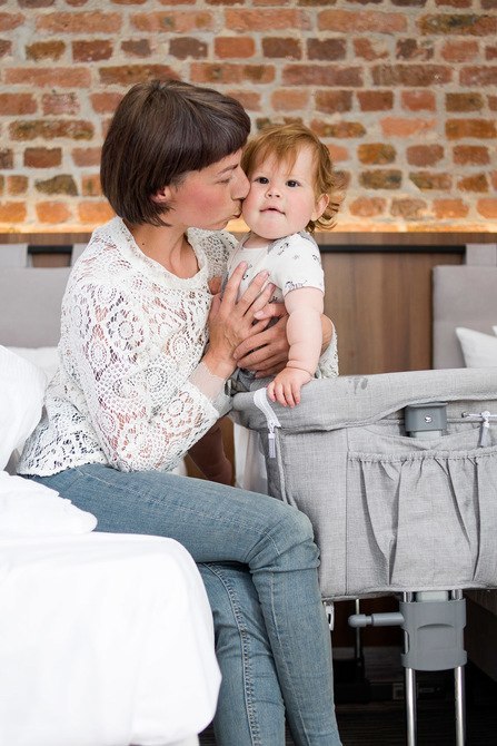 ŁÓŻECZKO SLEEP2GETHER GRAPHITE CARETERO