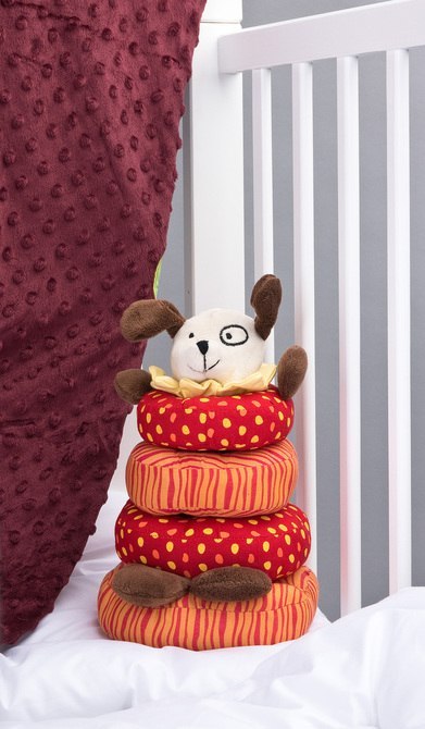 23429 STACK.DOG PIESEK-PIRAMIDA ZABAWKA EDU SENSILLO