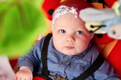 HUŚTAWKA ELEKTRYCZNA BUGIES RED CARETERO