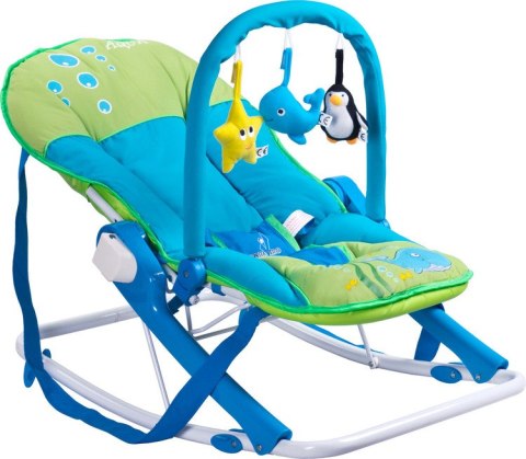 LEŻACZEK Z DASZKIEM AQUA GREEN