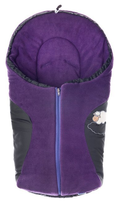 ŚPIWOREK DO FOTELIKA - BLACK/PURPLE POLAR 75 X 36 SENSILLO