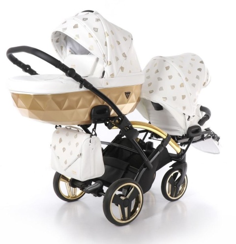 GLOW DUO SLIM 2w1 JUNAMA wózek dla bliźniąt, jeden za drugim Polski Produkt kolor - 02