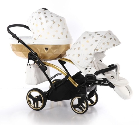 GLOW DUO SLIM 2w1 JUNAMA wózek dla bliźniąt, jeden za drugim Polski Produkt kolor - 02
