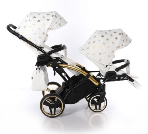 GLOW DUO SLIM 2w1 JUNAMA wózek dla bliźniąt, jeden za drugim Polski Produkt kolor - 02