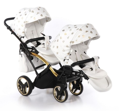 GLOW DUO SLIM 2w1 JUNAMA wózek dla bliźniąt, jeden za drugim Polski Produkt kolor - 02