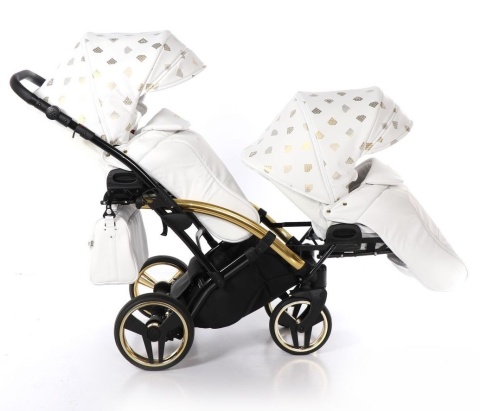GLOW DUO SLIM 2w1 JUNAMA wózek dla bliźniąt, jeden za drugim Polski Produkt kolor - 02