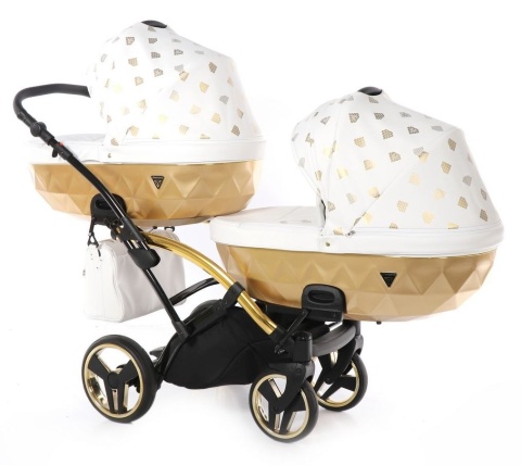 GLOW DUO SLIM 2w1 JUNAMA wózek dla bliźniąt, jeden za drugim Polski Produkt kolor - 02