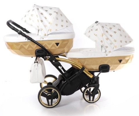 GLOW DUO SLIM 2w1 JUNAMA wózek dla bliźniąt, jeden za drugim Polski Produkt kolor - 02