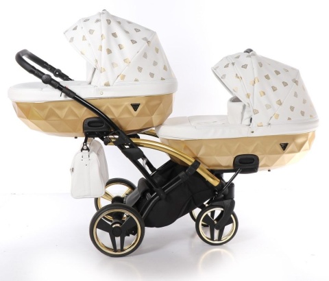 GLOW DUO SLIM 2w1 JUNAMA wózek dla bliźniąt, jeden za drugim Polski Produkt kolor - 02