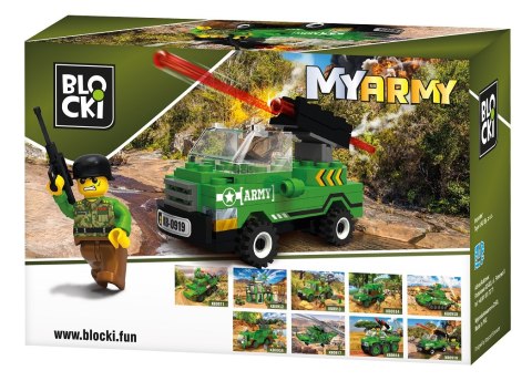 Klocki Blocki MyArmy Wóz z działem 63 el.