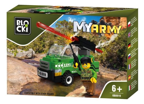 Klocki Blocki MyArmy Wóz z działem 63 el.