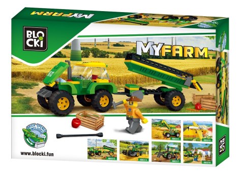 Klocki Blocki MyFarm Traktor z przyczepą 164 el.