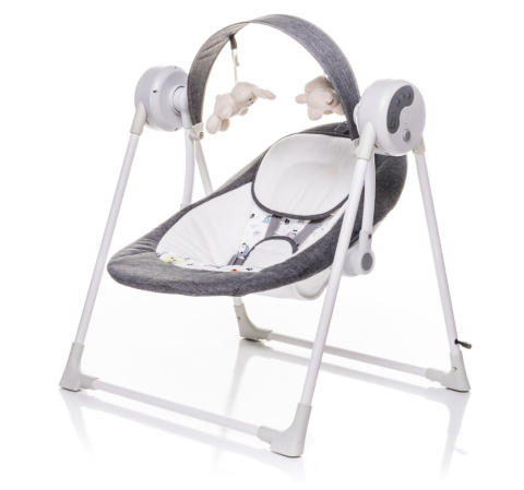 4Baby SWING Huśtawka elektryczna / Bujaczek 6m+ GREY