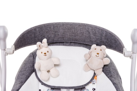 4Baby SWING Huśtawka elektryczna / Bujaczek 6m+ GREY