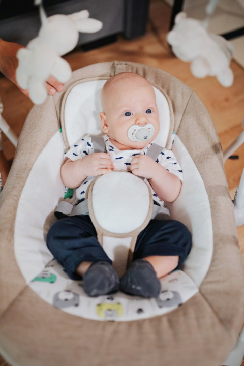 4Baby SWING Huśtawka elektryczna / Bujaczek 6m+ GREY