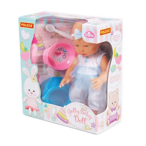 Bobas lalka z akcesoriami + wózek dla lalek + Zestaw naczyń z tacą Wader QT Polesie