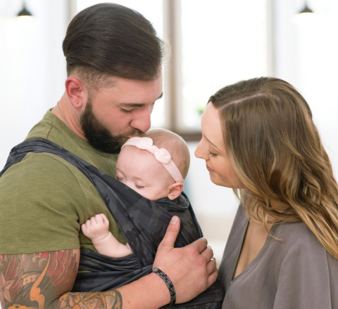 Chicco Boppy ComfyFit Nosidełko dla dziecka 0m+ do 15kg jak chusta - CAMOUFLAGE