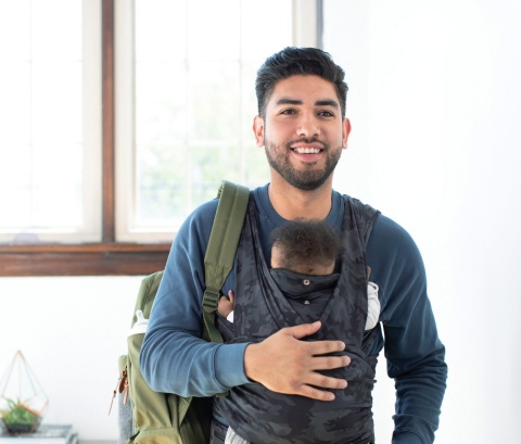 Chicco Boppy ComfyFit Nosidełko dla dziecka 0m+ do 15kg jak chusta - CAMOUFLAGE