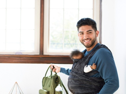 Chicco Boppy ComfyFit Nosidełko dla dziecka 0m+ do 15kg jak chusta - CAMOUFLAGE