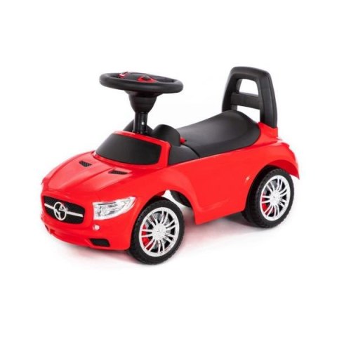 Polesie 84460 Samochód-jeździk "SuperCar" Nr1 z sygnałem dźwiękowym (czerwony) jeździdełko auto pojazd