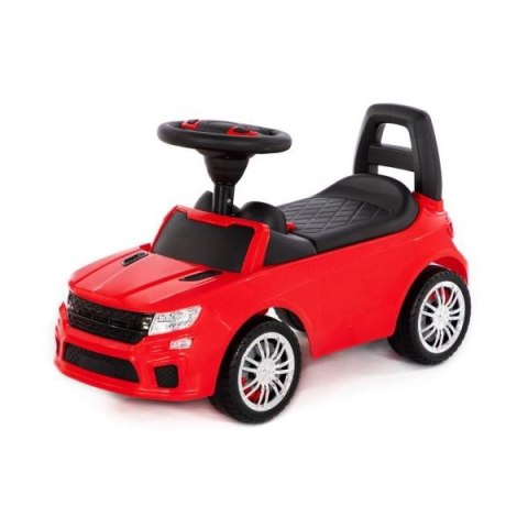 Polesie 84590 Samochód-jeździk "SuperCar" Nr6 z sygnałem dźwiękowym (czerwony) jeździdełko auto pojazd