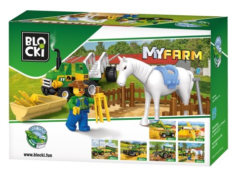 Klocki Blocki MyFarm Mały ciągnik 62 el.
