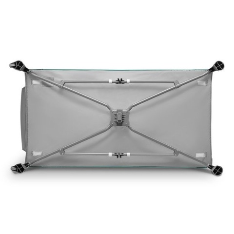 THOMI Lionelo Łóżeczko turystyczne dwa poziomy z akcesoriami - Green Turquoise