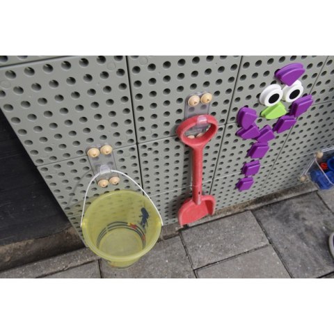 MASTERKIDZ Przezroczysty Haczyk Wieszak Ścienny 6 szt.