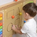 MASTERKIDZ Tablica Przesuwne Kształty Geometryczne Montessori