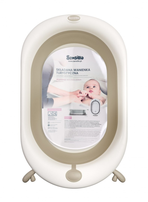 Sensillo turystyczna składana wanienka - BEŻOWY