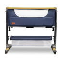 TIMON Lionelo 3w1 składane łóżeczko dostawne, przybornik, torba, co-sleeping - blue navy