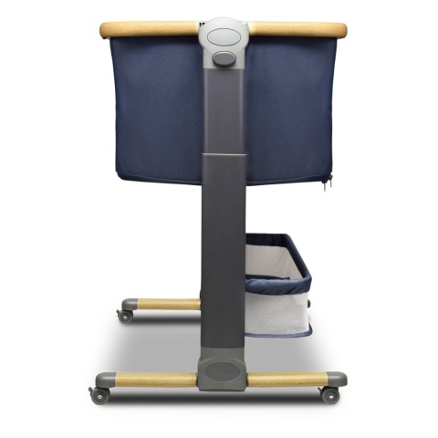 TIMON Lionelo 3w1 składane łóżeczko dostawne, przybornik, torba, co-sleeping - blue navy