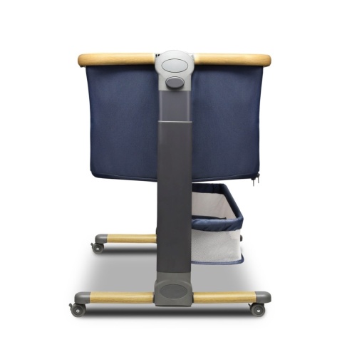TIMON Lionelo 3w1 składane łóżeczko dostawne, przybornik, torba, co-sleeping - blue navy