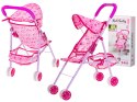 Wózek dla lalek spacerówka różowy